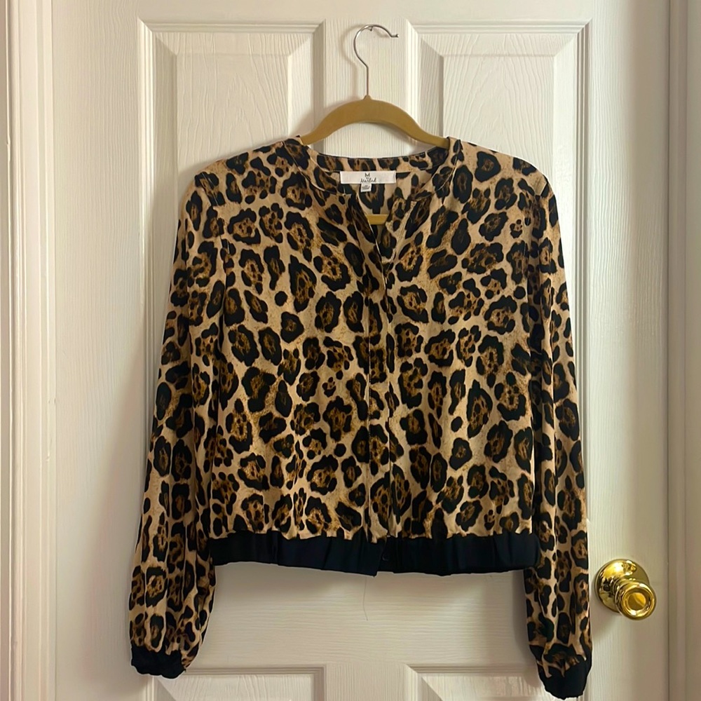 Cheetah Print Blouse